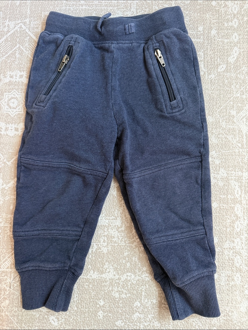 Hanna Andersson Navy Jogger Sweatpants with Zip Pockets